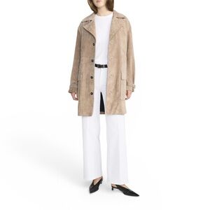 Frame Le Palazzo Crop Wide Leg White Denim Jean